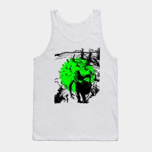 Surviving Man Sowing Under The Sun Old Fantasy Comic Funny Popart Scifi Vintage Tank Top